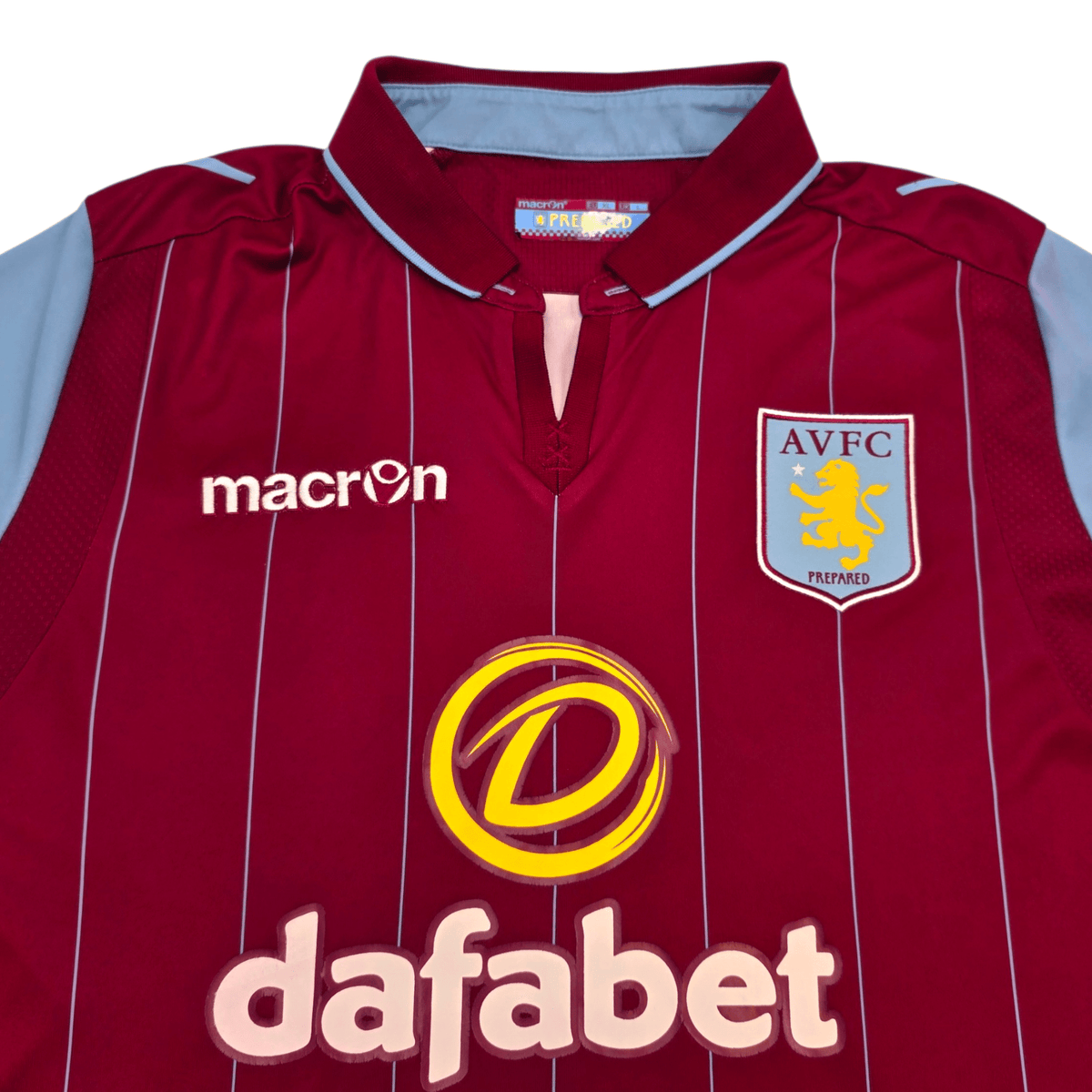 2014/15 Aston Villa Home Football Shirt (XL) Macron 20 Benteke - Football Finery - FF304636