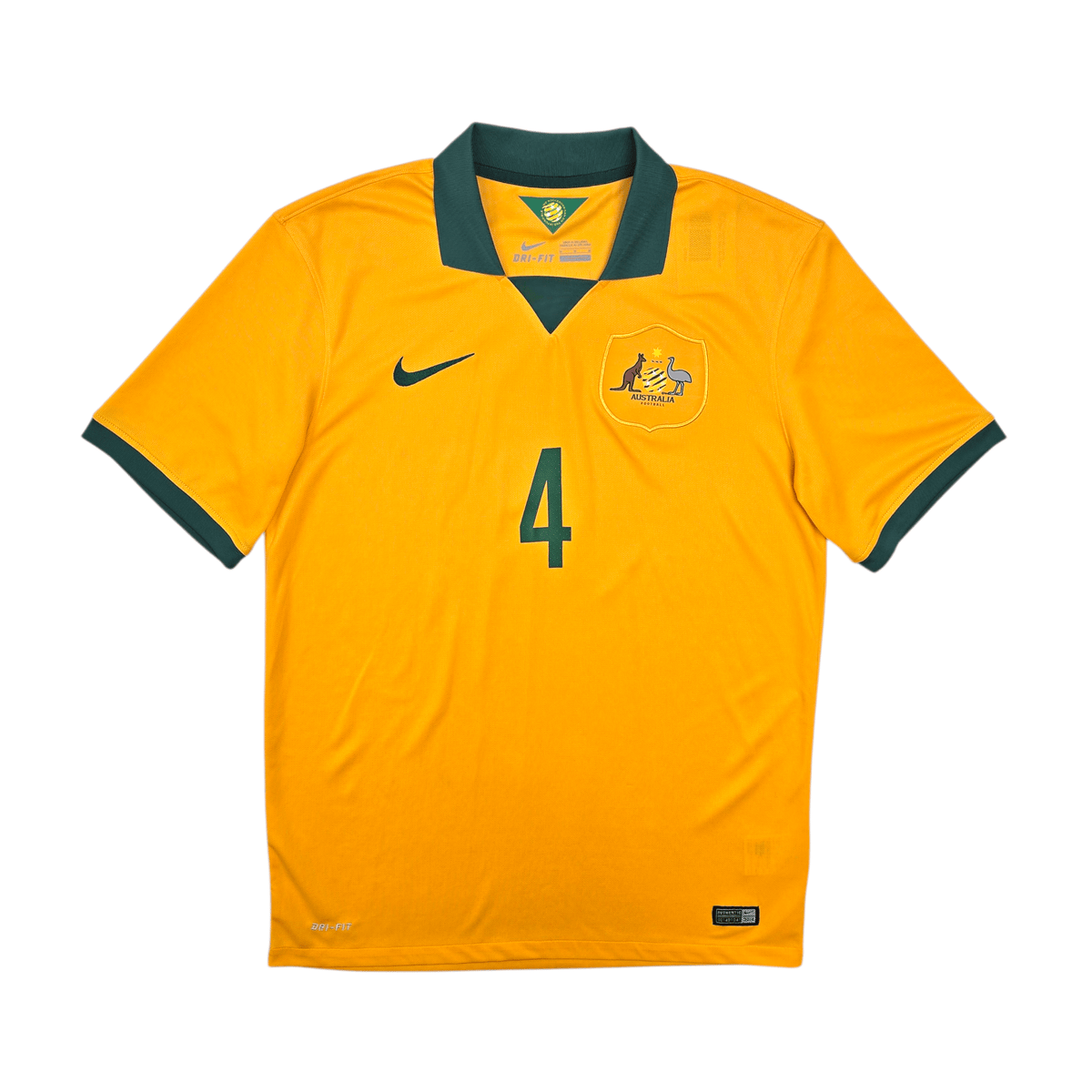 2014/15 Australia Home Football Shirt (M) Nike 4 Cahill - Football Finery - FF303940
