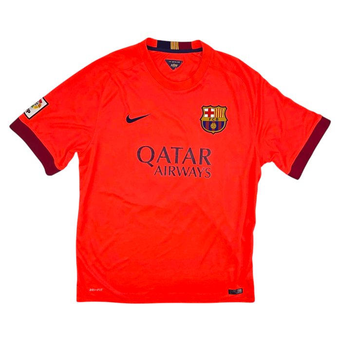 2014/15 Barcelona Away Football Shirt (XL) Nike #4 Rakitic - Football Finery - FF300017
