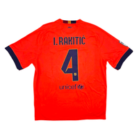 2014/15 Barcelona Away Football Shirt (XL) Nike #4 Rakitic - Football Finery - FF300017