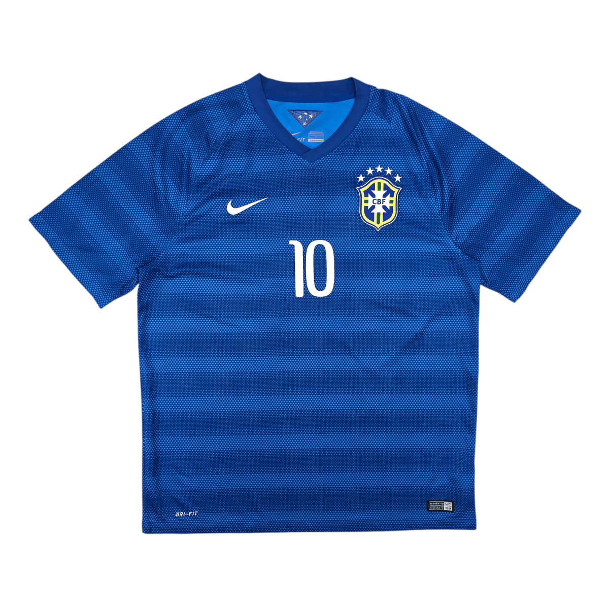 2014/15 Brazil Away Football Shirt (XL) Nike 10 Neymar Jr - Football Finery - FF303071
