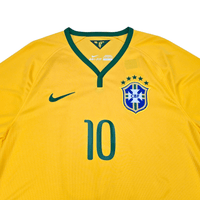 2014/15 Brazil Home Football Shirt (L) Nike 10 Neymar Jr - Football Finery - FF302373