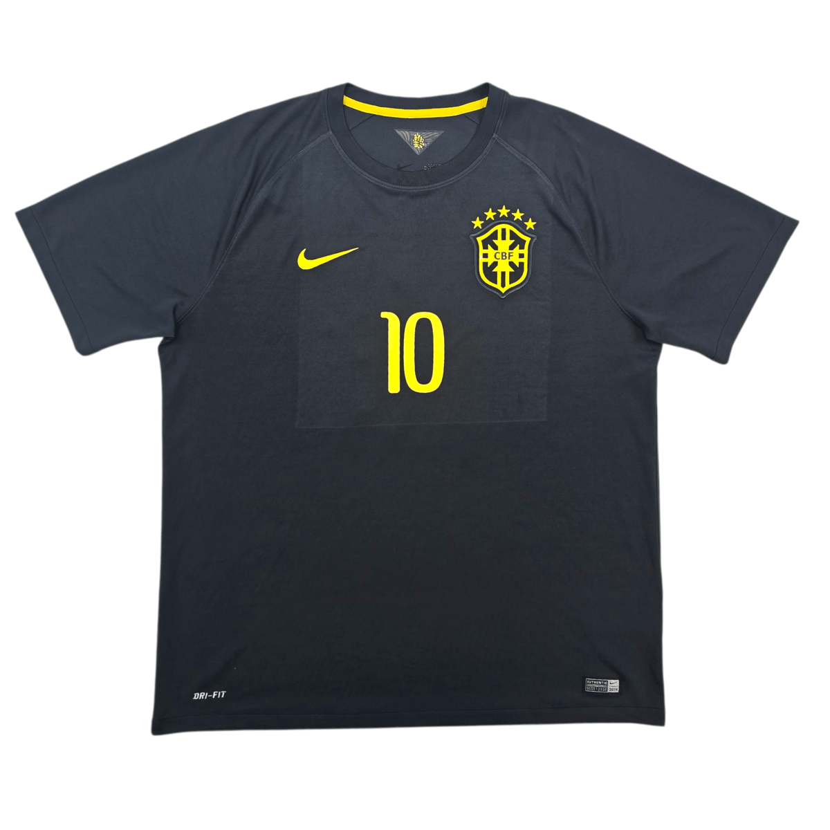 2014/15 Brazil Third Football Shirt (XL) Nike 10 Neymar Jr - Football Finery - FF304369