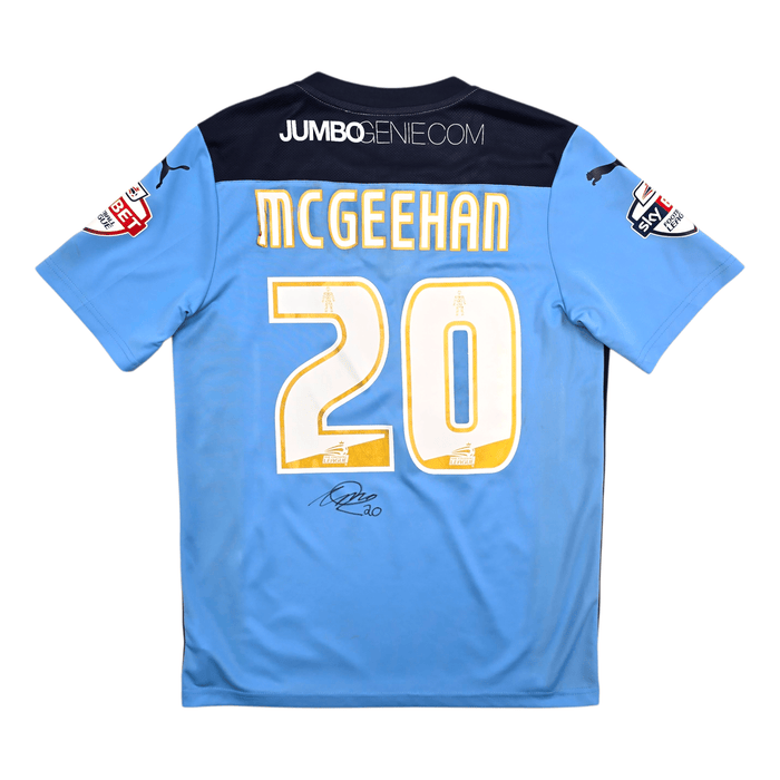 2014/15 Cambridge United Away Football Shirt (M) Puma 20 McGeehan (Matchworn) - Football Finery - FF303954