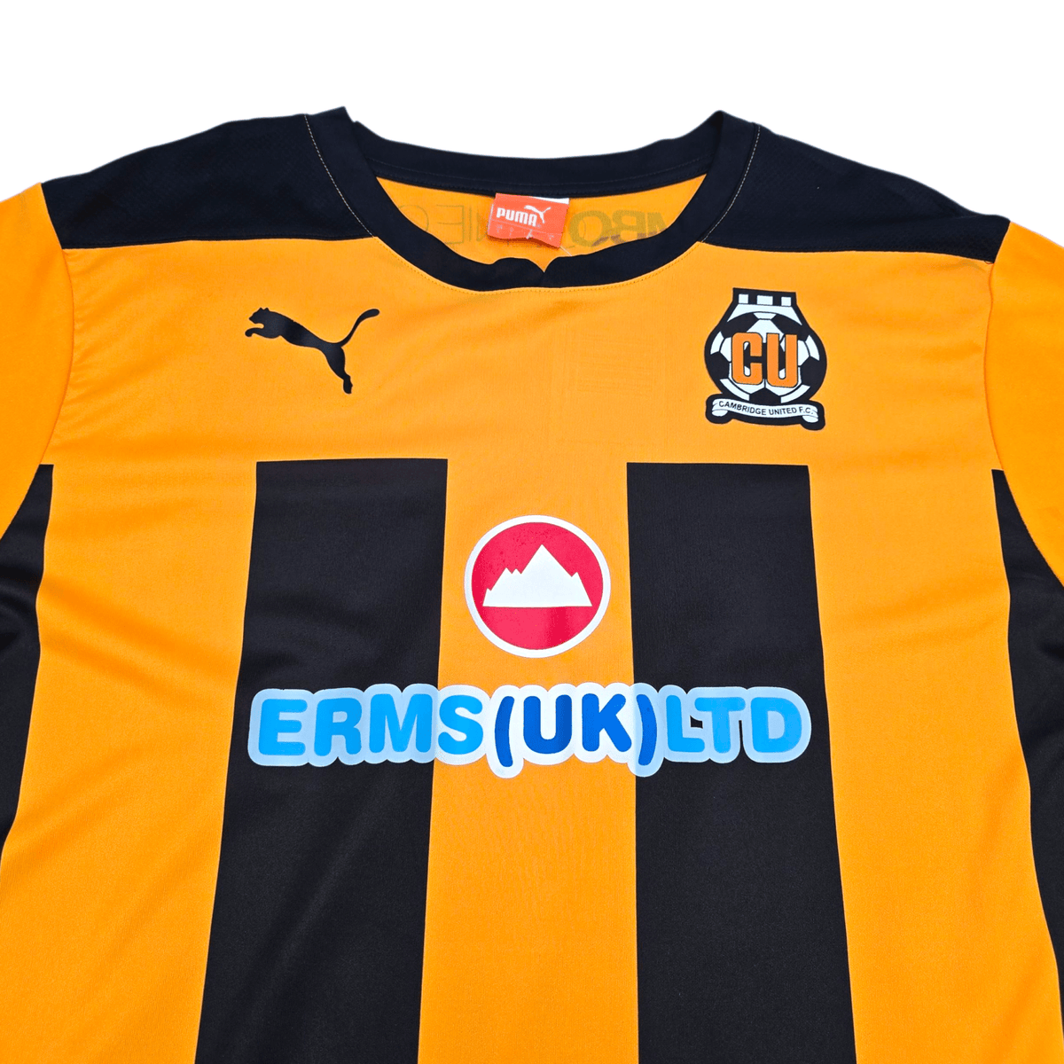 2014/15 Cambridge United Home Football Shirt (L) Puma 25 Mendez - Laing (Match Worn) - Football Finery - FF303166