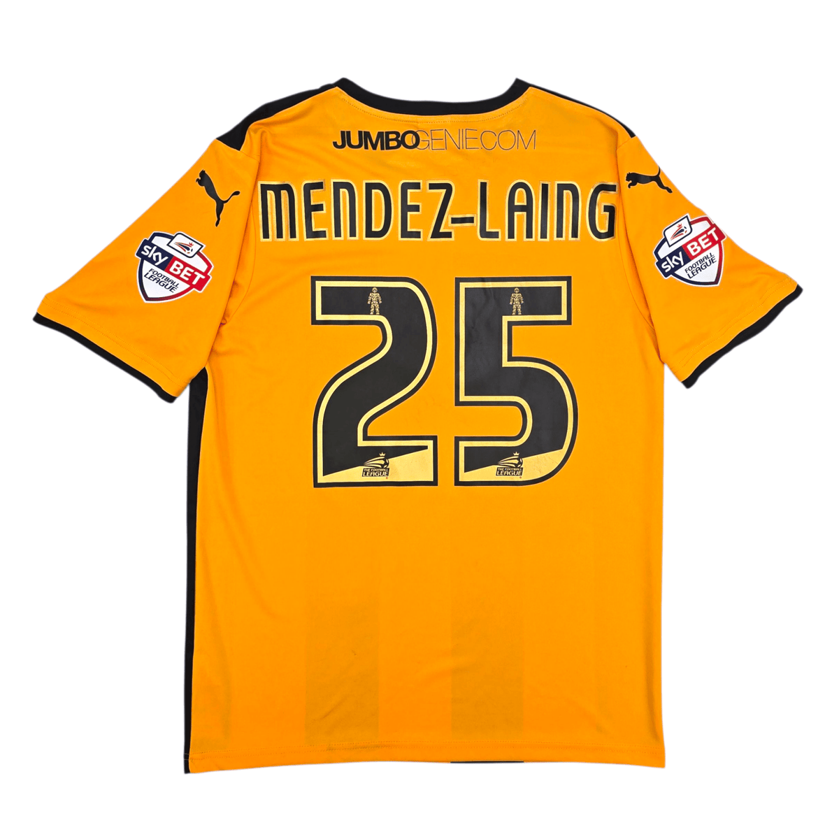 2014/15 Cambridge United Home Football Shirt (L) Puma 25 Mendez - Laing (Match Worn) - Football Finery - FF303166