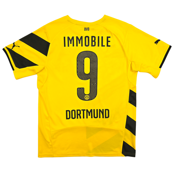 2014/15 Dortmund Home Football Shirt (M) Puma 9 Immobile - Football Finery - FF304738
