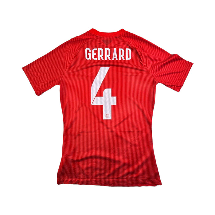 2014/15 England Away Football Shirt (S) Nike #4 Gerrard (Player Spec) - Football Finery - FF203508