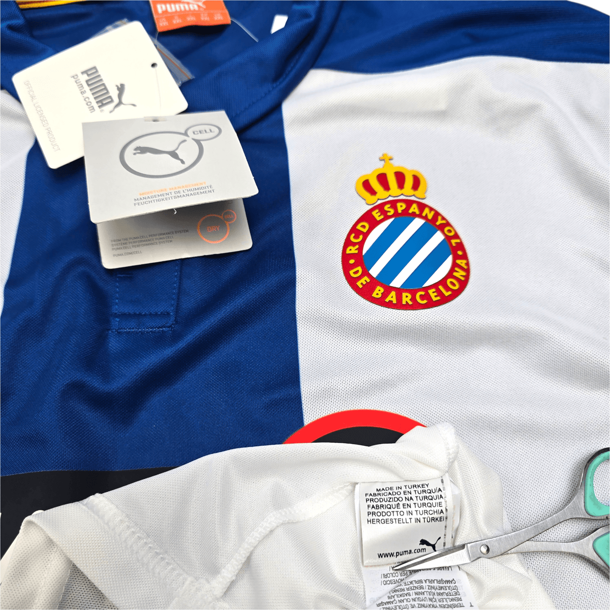 2014/15 Espanyol Home Football Shirt (2XL) Puma (BNWTs) - Football Finery - FF303418