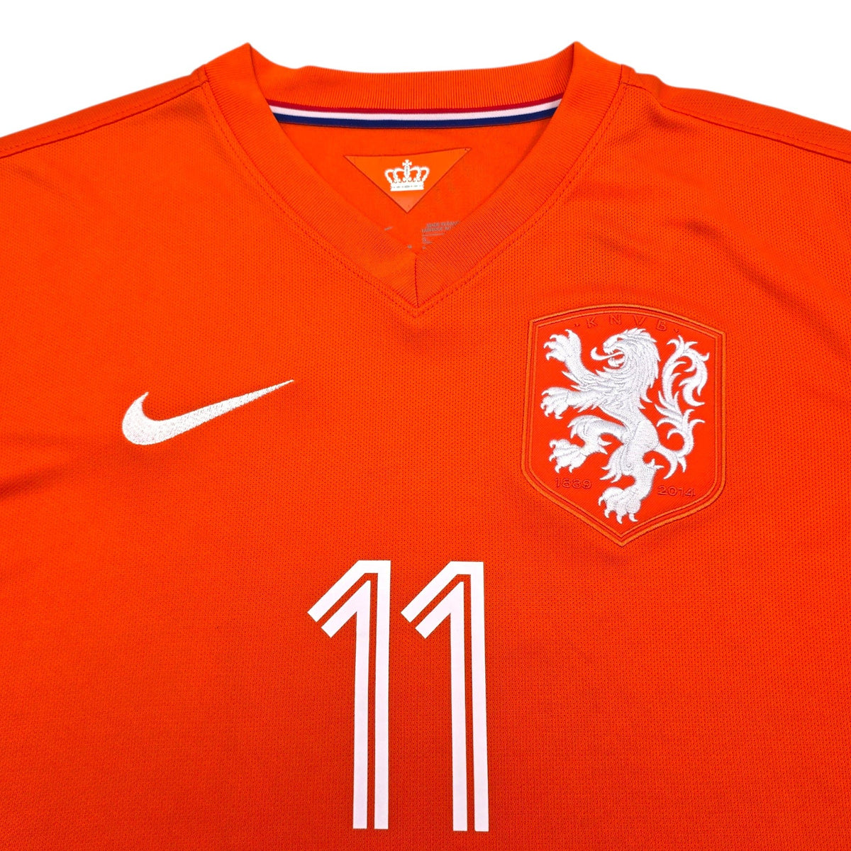 2014/15 Holland Home Football Shirt (S) Nike 11 Robben - Football Finery - FF305749