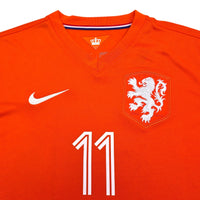 2014/15 Holland Home Football Shirt (S) Nike 11 Robben - Football Finery - FF305749