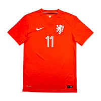 2014/15 Holland Home Football Shirt (S) Nike 11 Robben - Football Finery - FF305749