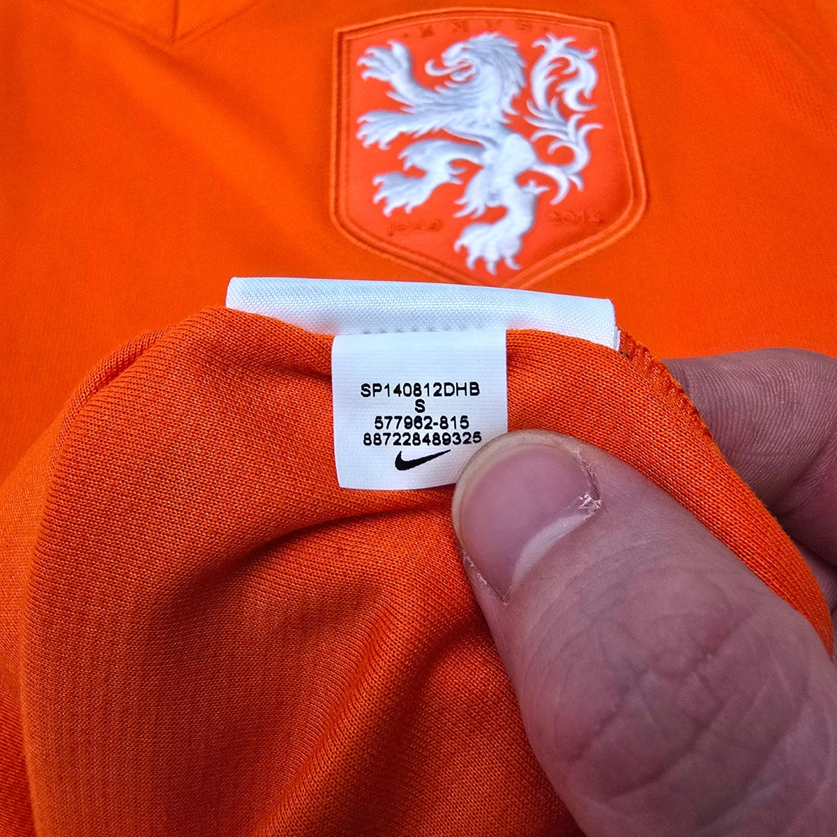 2014/15 Holland Home Football Shirt (S) Nike - Football Finery - FF305323