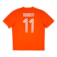 2014/15 Holland Home Football Shirt (XL) Nike #11 Robben - Football Finery - FF204551