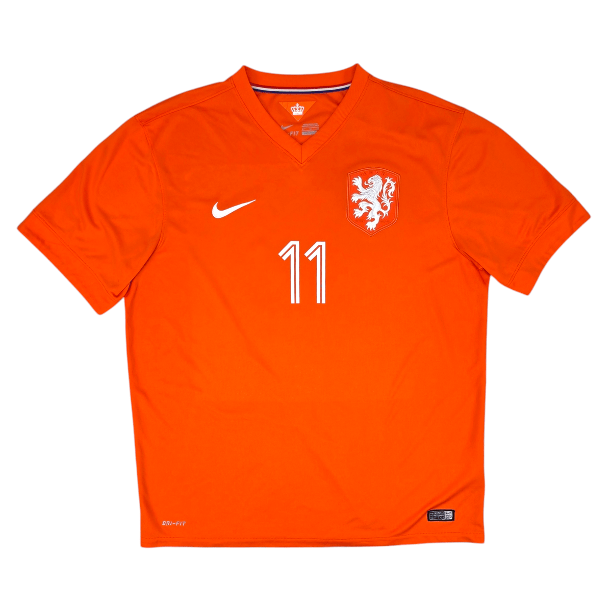 2014/15 Holland Home Football Shirt (XL) Nike #11 Robben - Football Finery - FF204551