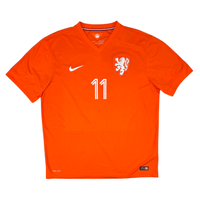 2014/15 Holland Home Football Shirt (XL) Nike #11 Robben - Football Finery - FF204551