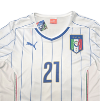 2014/15 Italy Away Football Shirt (M) Puma 21 Pirlo - Football Finery - FF303915