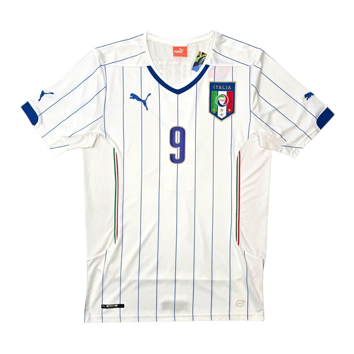 2014/15 Italy Away Football Shirt (M) Puma 9 Balotelli - Football Finery - FF305350
