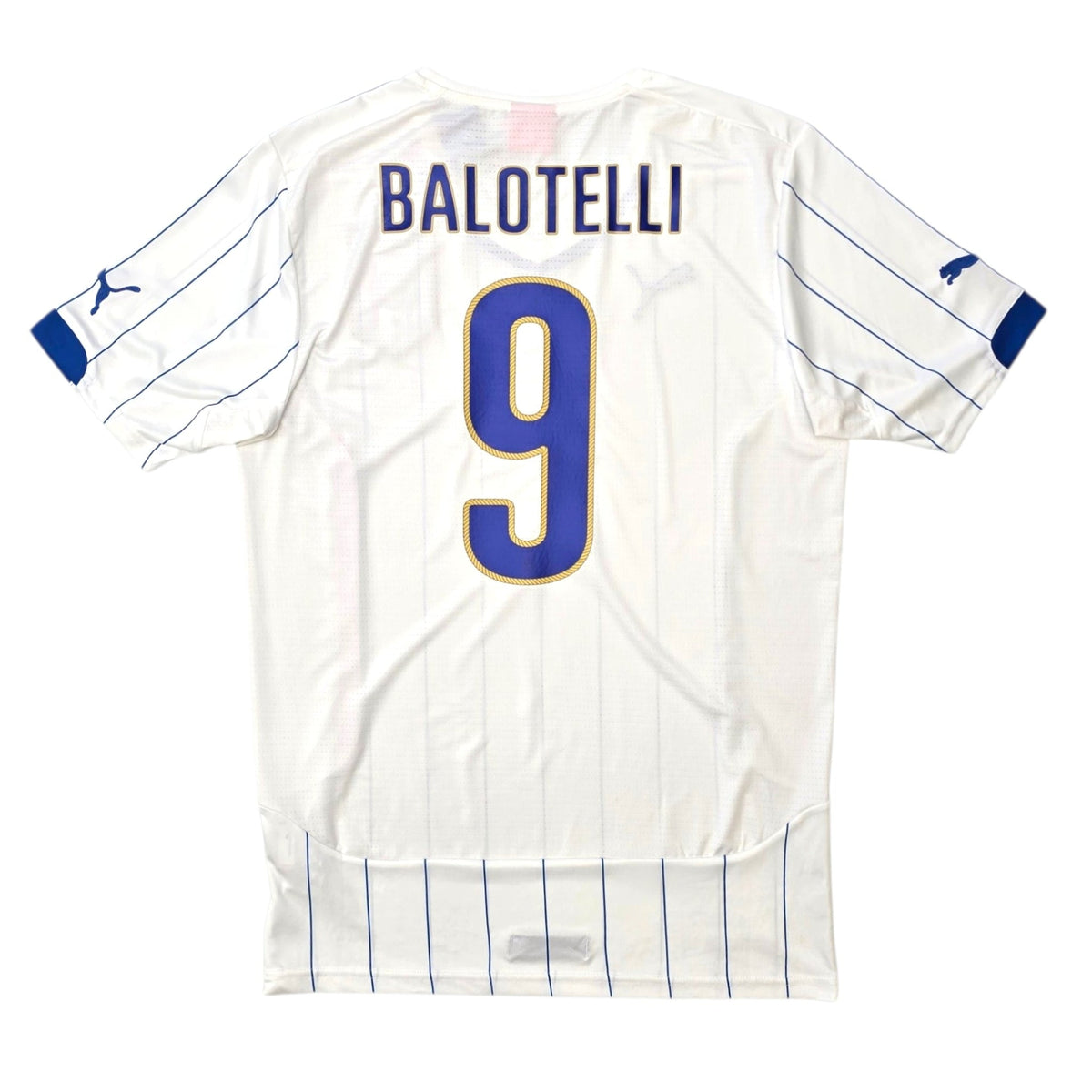 2014/15 Italy Away Football Shirt (M) Puma 9 Balotelli - Football Finery - FF305350