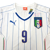 2014/15 Italy Away Football Shirt (M) Puma 9 Balotelli - Football Finery - FF305350