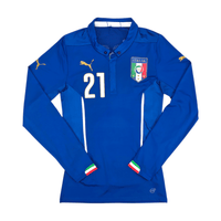 2014/15 Italy Home Football Shirt (L) Puma 21 Pirlo - Football Finery - FF302419