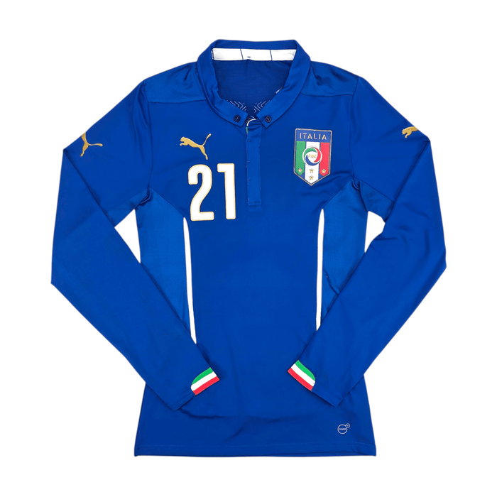 2014/15 Italy Home Football Shirt (L) Puma 21 Pirlo - Football Finery - FF302419
