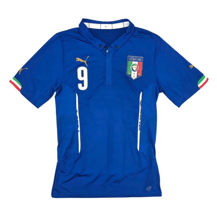 2014/15 Italy Home Football Shirt (L) Puma 9 Balotelli - Football Finery - FF300856