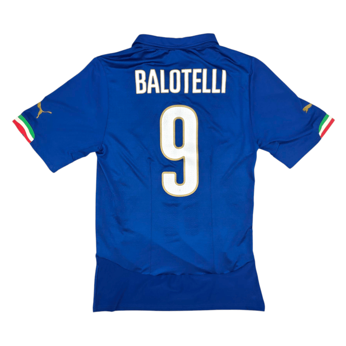2014/15 Italy Home Football Shirt (L) Puma 9 Balotelli - Football Finery - FF300856