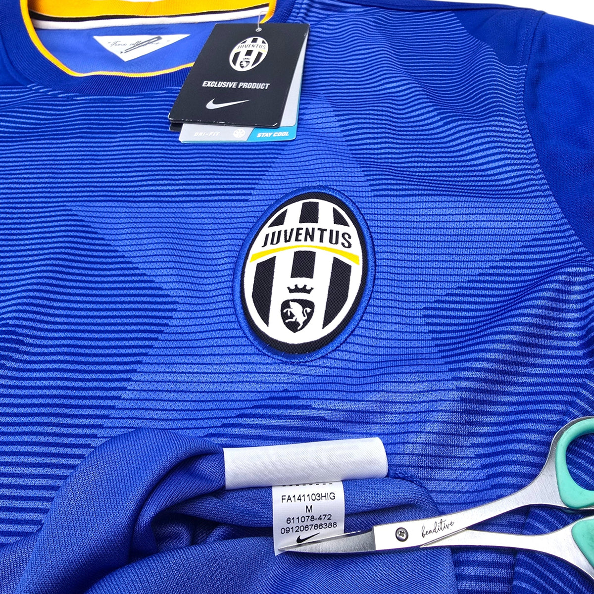 2014/15 Juventus Away Football Shirt (M) Nike 6 Pogba (BNWTs) - Football Finery - FF305673