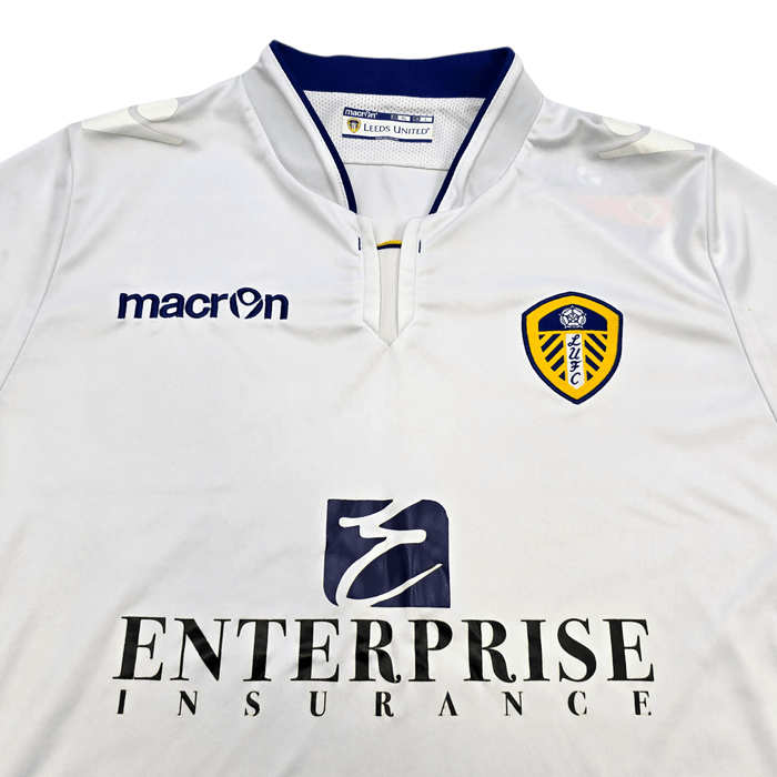 2014/15 Leeds United Home Football Shirt (L) Macron - Football Finery - FF305459