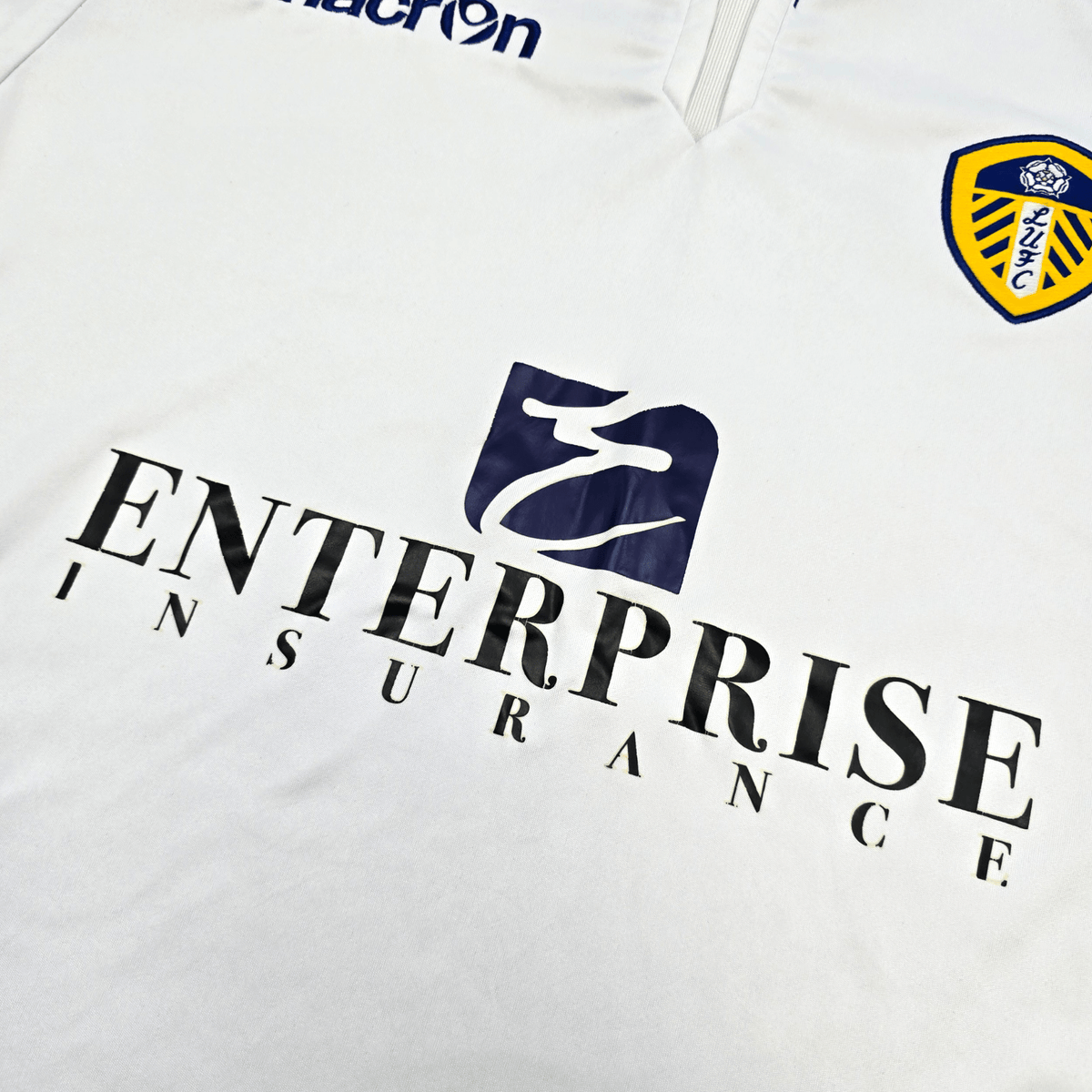 2014/15 Leeds United Home Football Shirt (L) Macron - Football Finery - FF305459