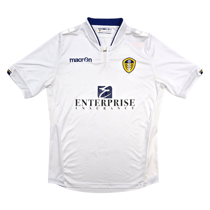 2014/15 Leeds United Home Football Shirt (L) Macron - Football Finery - FF305459
