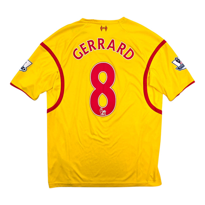 2014/15 Liverpool Away Football Shirt (XL) Warrior 8 Gerrard - Football Finery - FF304675