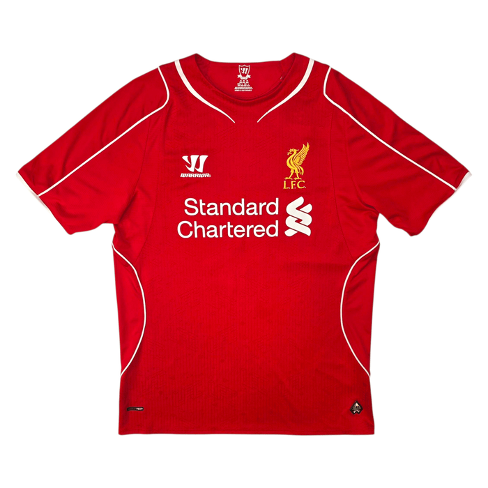 2014/15 Liverpool Home Football Shirt (M) Warrior 8 Gerrard - Football Finery - FF301164