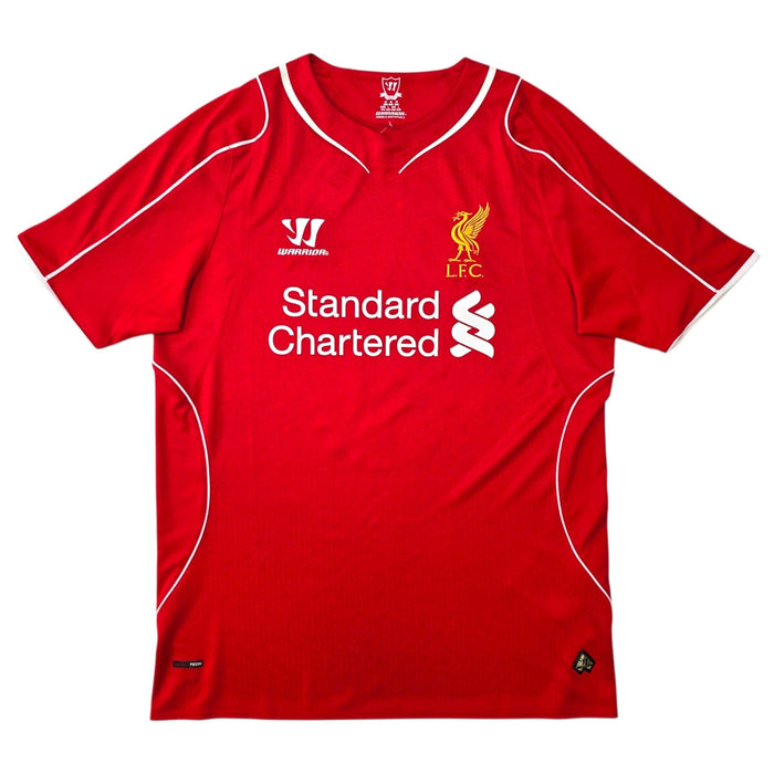 2014/15 Liverpool Home Football Shirt (M) Warrior #8 Gerrard - Football Finery - FF306451