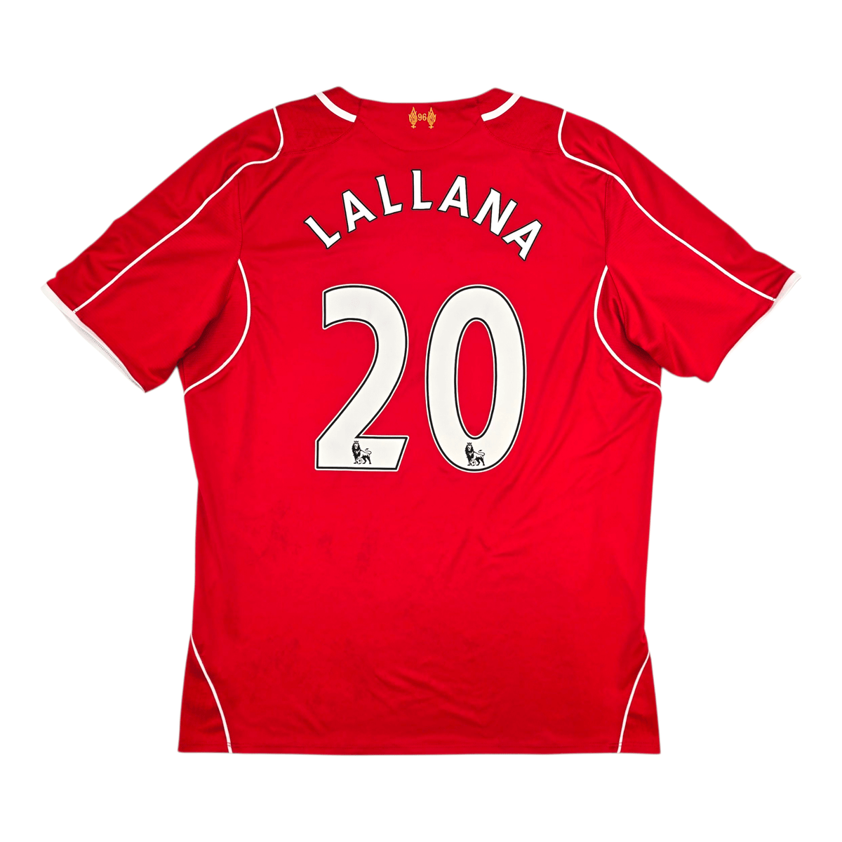 2014/15 Liverpool Home Football Shirt (XL) New Balance 20 Lallana - Football Finery - FF305119