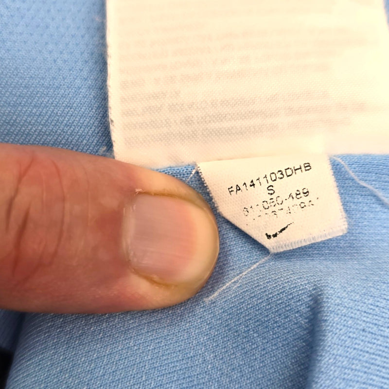 2014/15 Manchester City Home Football Shirt (S) Nike #21 Silva - Football Finery - FF204011