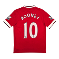 2014/15 Manchester United Home Football Shirt (M) Nike 10 Rooney - Football Finery - FF302110