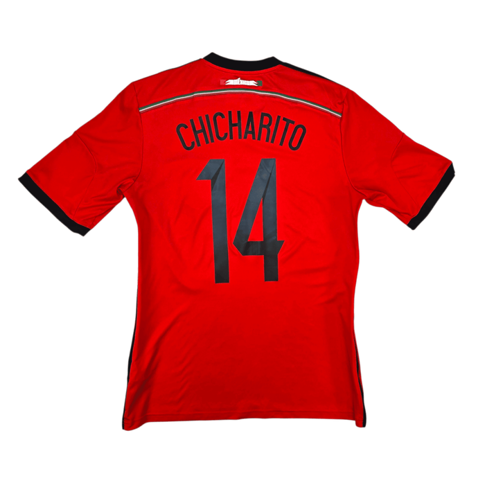 2014/15 Mexico Away Football Shirt (M) Adidas 14 Chicharito - Football Finery - FF303277