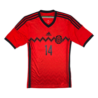 2014/15 Mexico Away Football Shirt (S) Adidas 14 Chicharito - Football Finery - FF302861