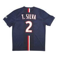 2014/15 PSG Home Football Shirt (XL) Nike 2 T. Silva - Football Finery - FF302748