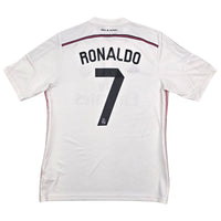 2014/15 Real Madrid Home Football Shirt (L) Adidas 7 Ronaldo - Football Finery - FF306113