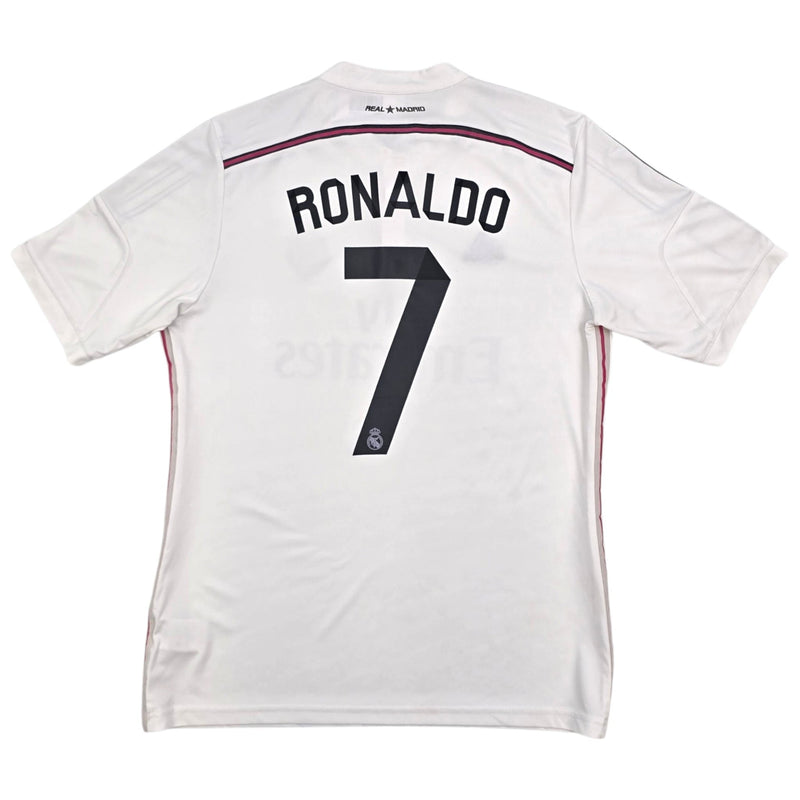 2014/15 Real Madrid Home Football Shirt (L) Adidas 7 Ronaldo - Football Finery - FF306113