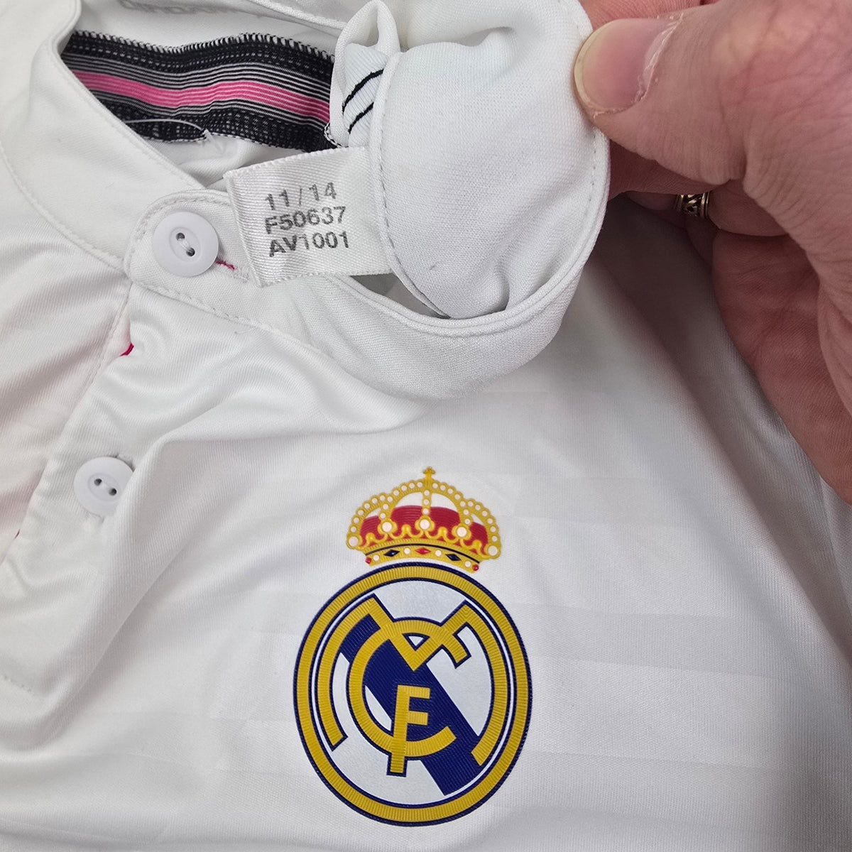 2014/15 Real Madrid Home Football Shirt (L) Adidas 7 Ronaldo - Football Finery - FF306113