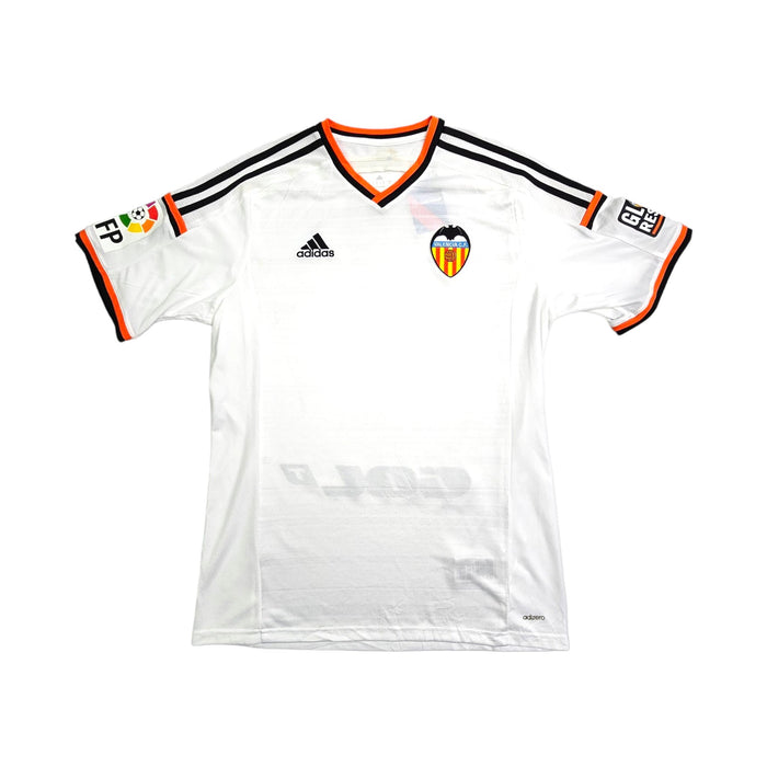 2014/15 Valencia Home Football Shirt (L) Adidas - Football Finery - FF203702