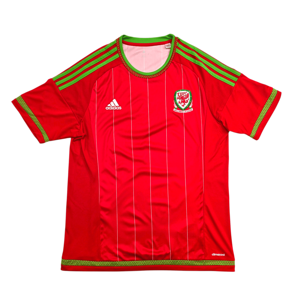 2014/15 Wales Home Football Shirt (L) Adidas - Football Finery - FF303396