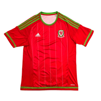 2014/15 Wales Home Football Shirt (L) Adidas - Football Finery - FF303396
