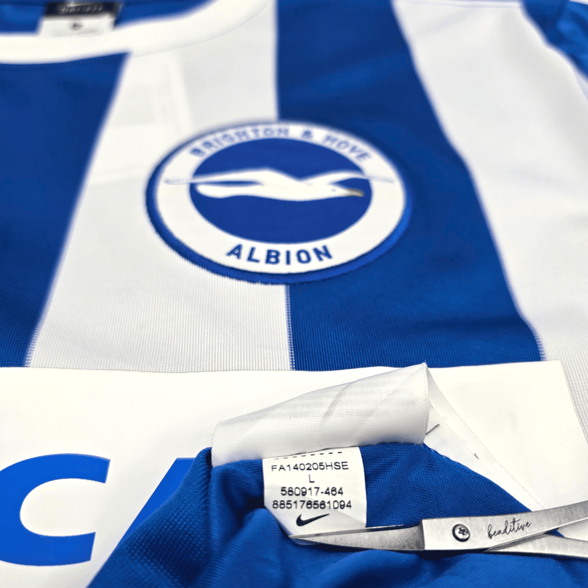 2014/16 Brighton Home Football Shirt (L) Nike 5 Dunk - Football Finery - FF302735