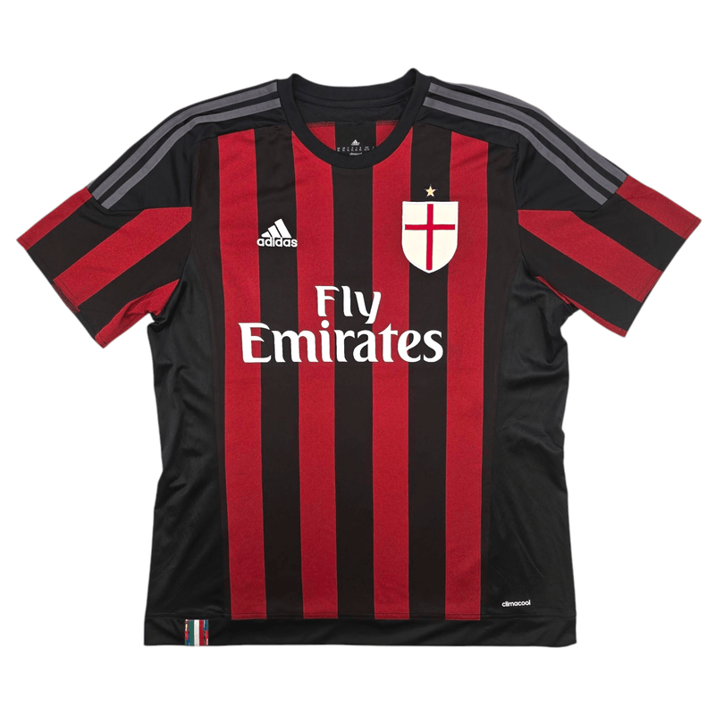 2015/16 AC Milan Home Football Shirt (XL) Adidas 45 Balotelli - Football Finery - FF301117