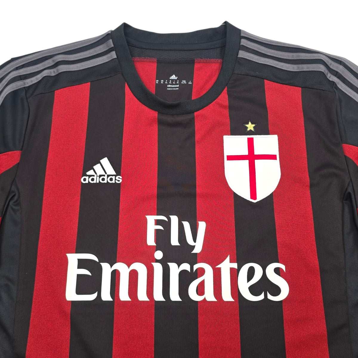 2015/16 AC Milan Home Football Shirt (XL) Adidas - Football Finery - FF302758